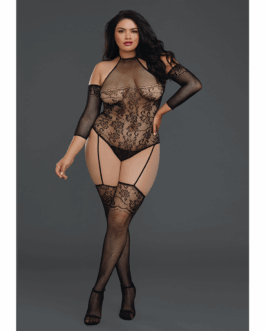 Fishnet Teddy Bodystocking – Plus Size