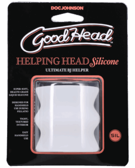 Helpen Hoofd Siliconen – Masturbator Mouw – Frost