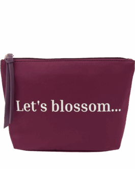 Laten we bloeien – Pouch – Paars
