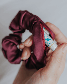 Scrunchie met Secret Pocket – Paars