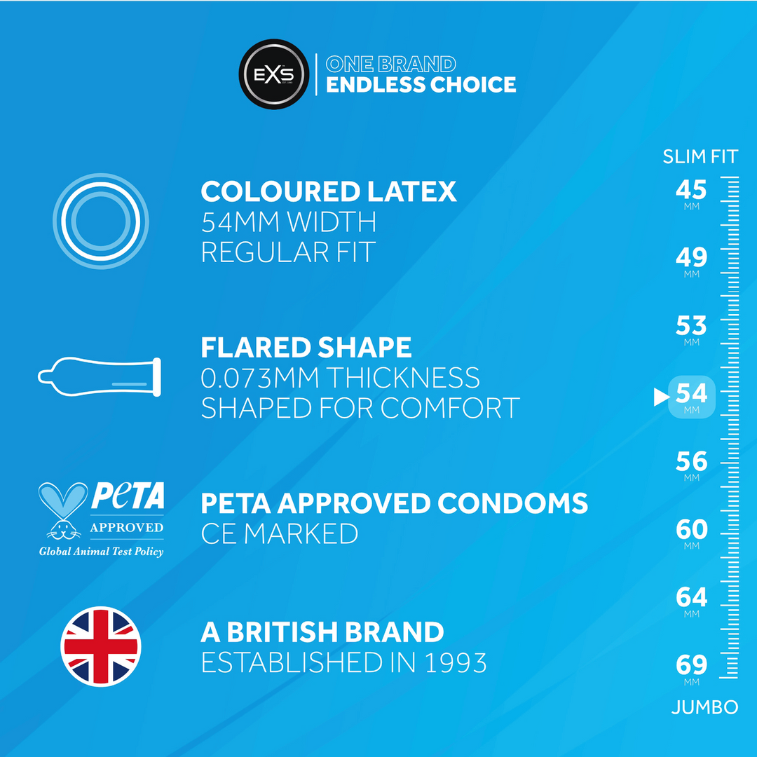 EXS Zwarte Latex Condoms - Condoms - 100 Stuks - Afbeelding 3