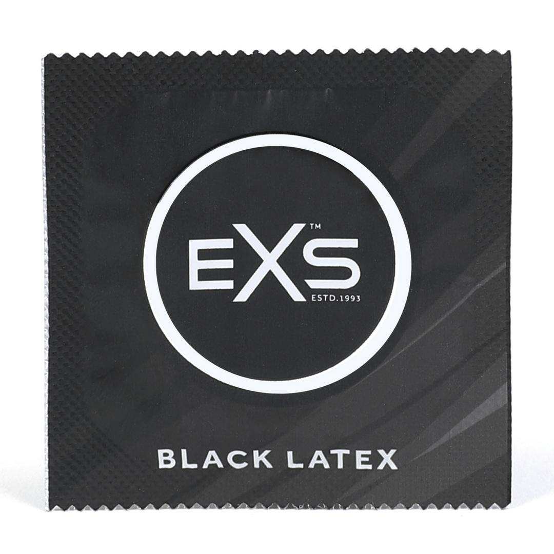 EXS Zwarte Latex Condoms - Condoms - 100 Stuks - Afbeelding 2