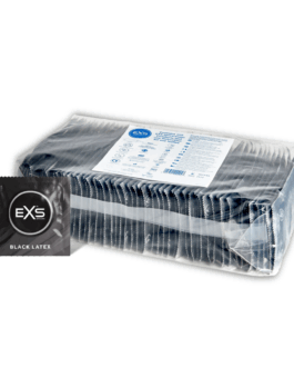 EXS Zwarte Latex Condoms – Condoms – 100 Stuks