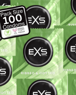 EXS 3 in 1 – Geribbeld, Gevuld en Uitgebreid – Condoms – 100 Stuks