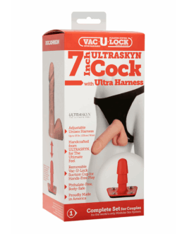 ULTRASKYN Harness en Dildo – 7 / 18 cm