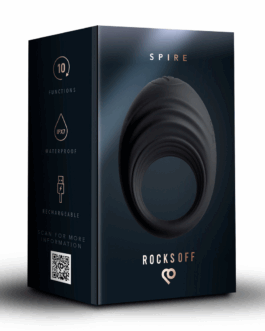 Spire – Vibrerende Cockring – Zwart