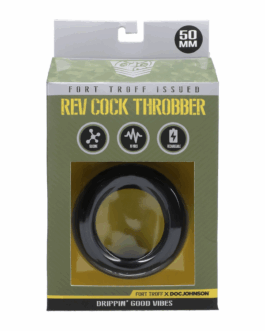 Rev Cock Throbber – Vibrerende Cockring – Groot – Zwart