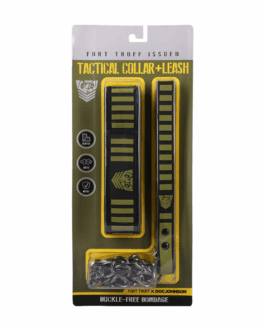 Tactische Halsband en Leash – Zwart/Groen