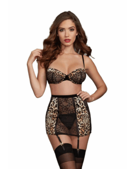 NH -Bra, Garter Skirt and G-String – L