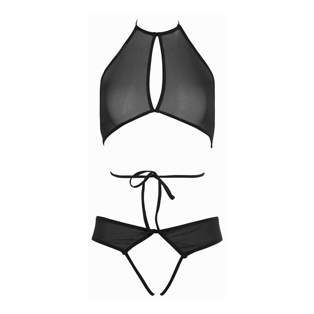 Marley - Peekaboo en Panty - L/XL - Zwart - Afbeelding 5