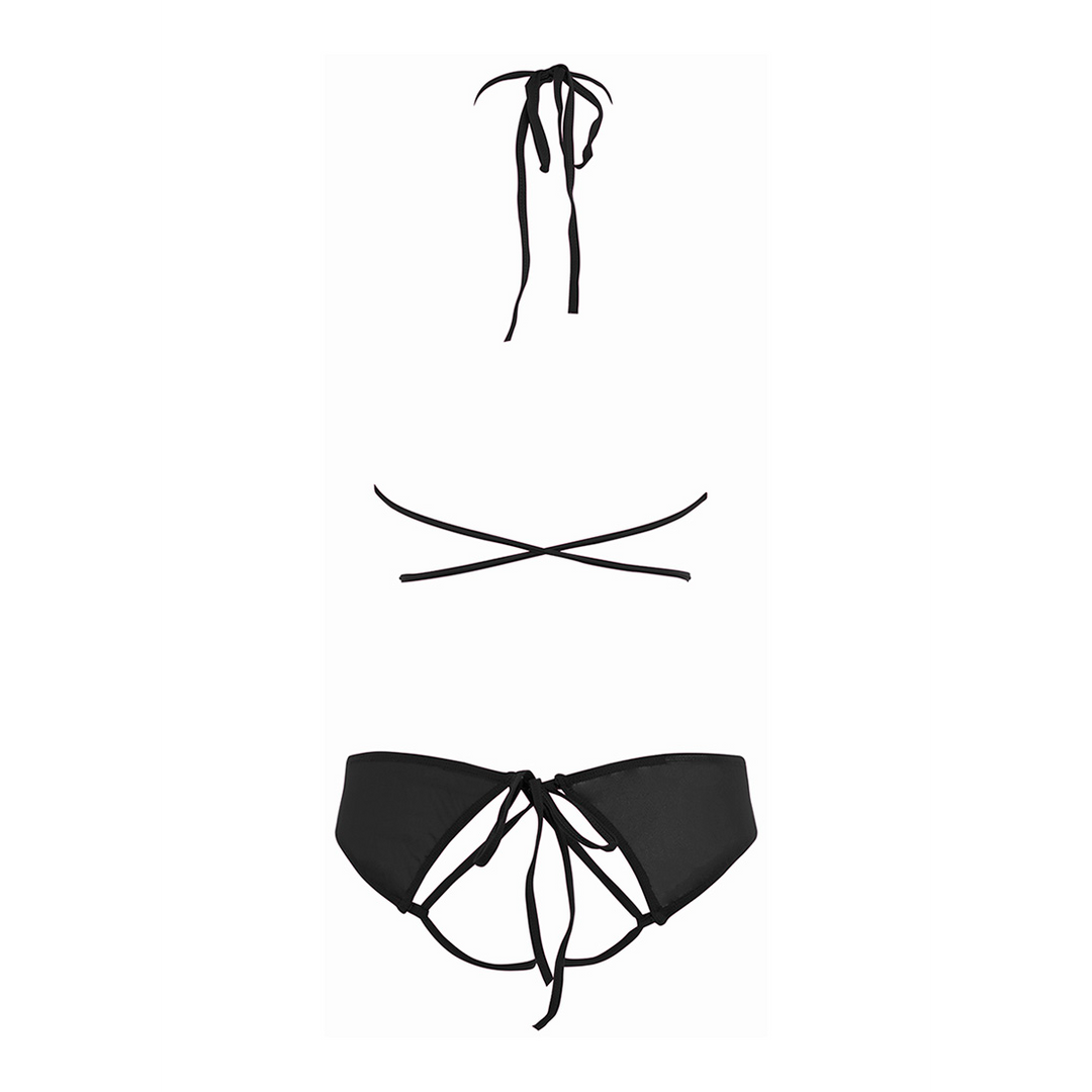 Marley - Peekaboo en Panty - L/XL - Zwart - Afbeelding 6