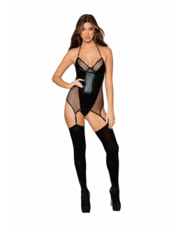 Garter Slip Teddy Diamond – One Size