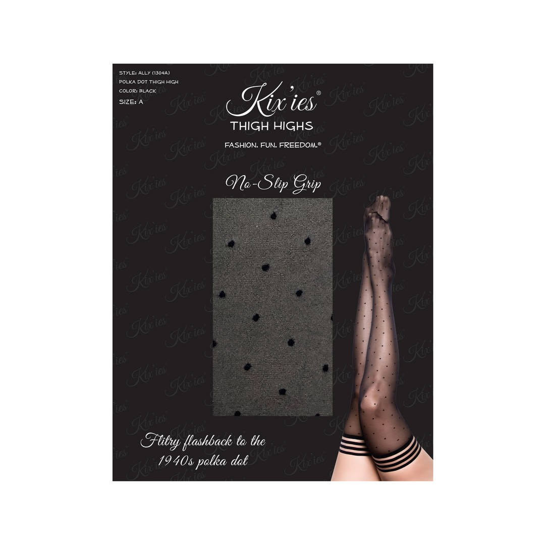 Ally - Thigh High - A - Zwart - Afbeelding 2