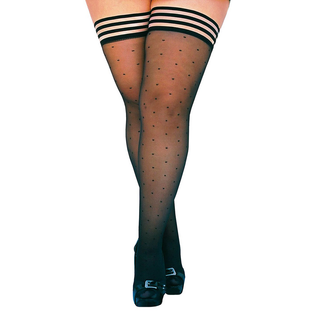 Ally - Thigh High - A - Zwart - Afbeelding 4