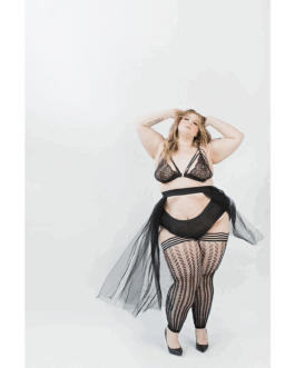 Lindsay – Thigh High – A – Zwart