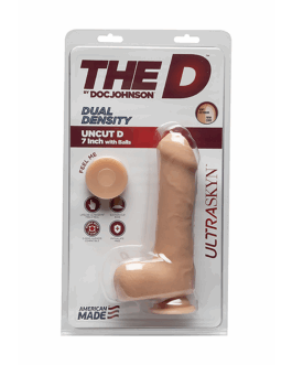 Uncut D – Realistic ULTRASKYN Dildo met Ballen – 7 / 18 cm