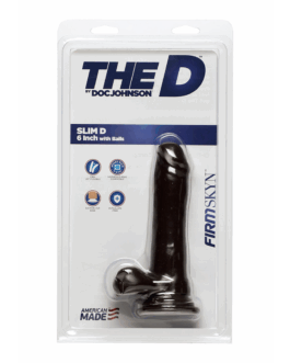 Slim D – Realistic FIRMSKYN Dildo met Ballen – 6 / 15 cm