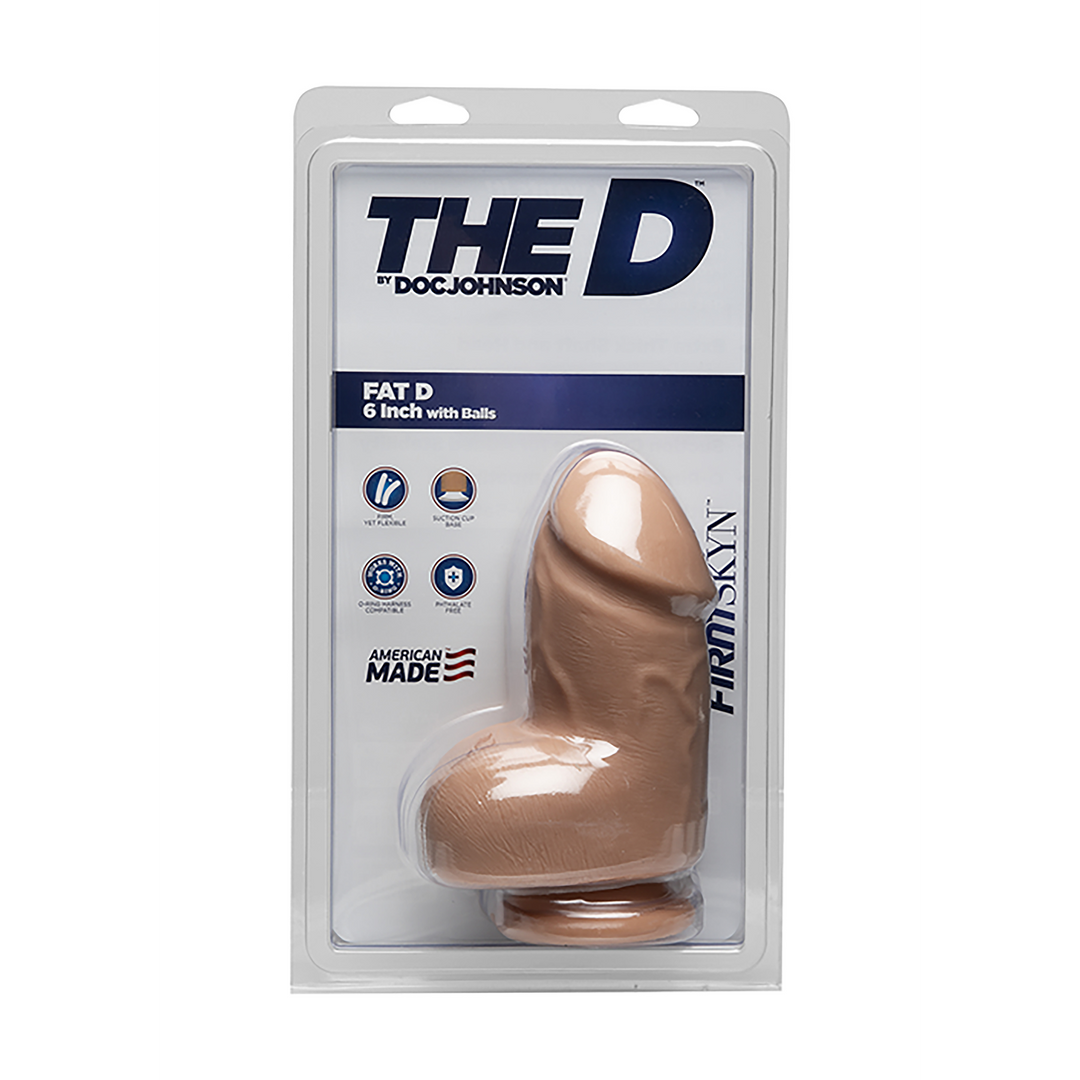 Fat D - Realistic FIRMSKYN Dildo met Ballen - 6 / 15 cm - Afbeelding 2