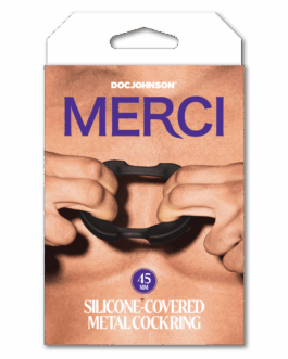 De Paradox – Silicone/Metal Cock Ring – 45mm – Zwart