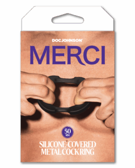 De Paradox – Silicone/Metalen Cockring – 50mm – Zwart