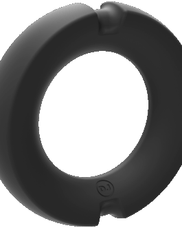 De Paradox – Silicone/Metalen Cockring – 50mm – Zwart
