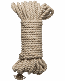 Bind en Tie – 6mm hennep bondage touw – 30 ft – natuurlijk