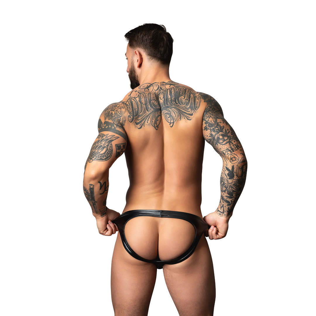 Moonshine - Wetlook Jock - L/XL - Zwart - Afbeelding 2