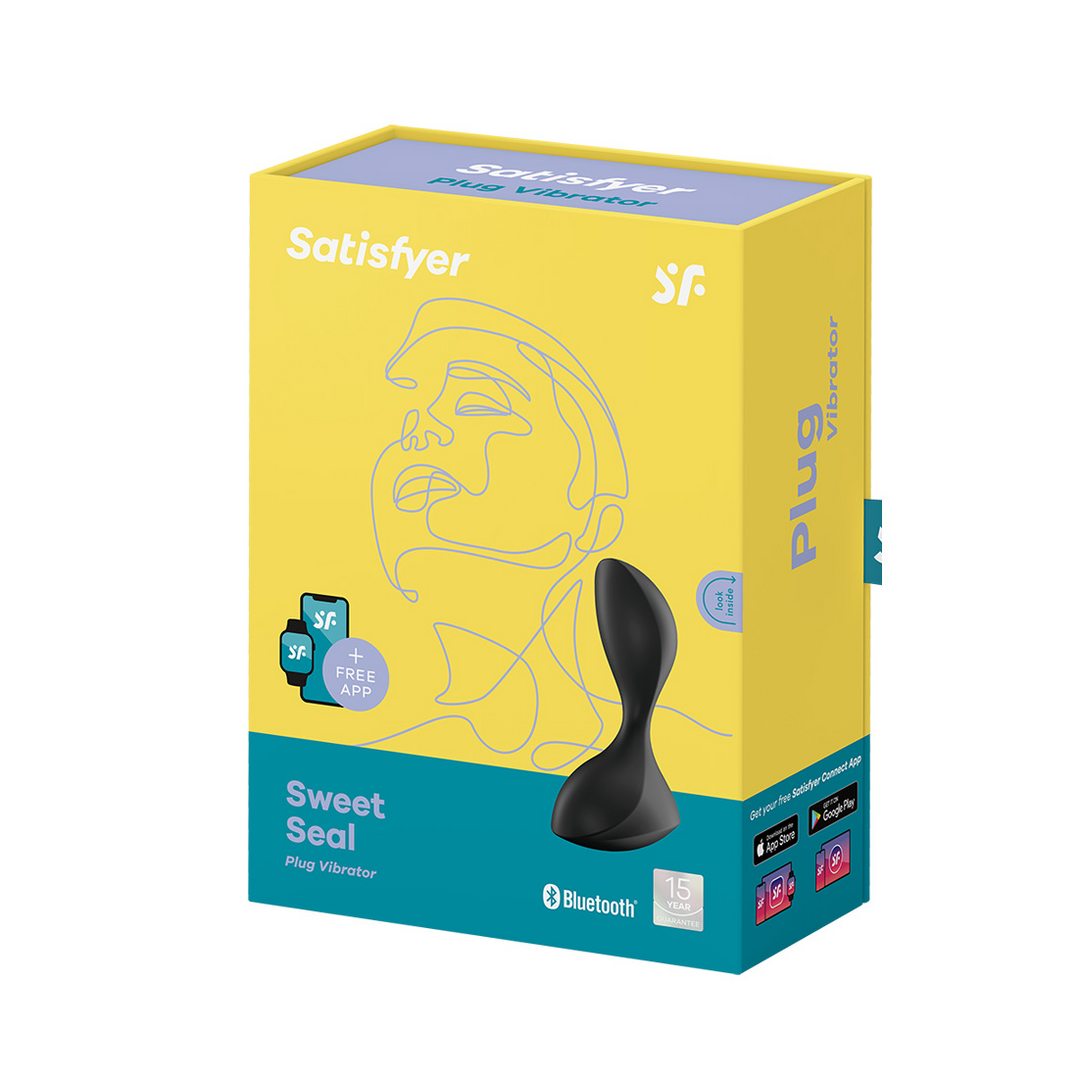 Sweet Seal - Vibrerende Butt Plug - Zwart - Afbeelding 2