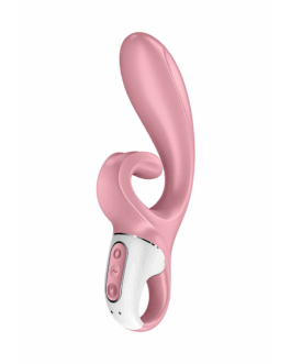 Hug Me – Rabbit Vibrator met Tongue Tip voor Clitoris Stimulatie – Roze