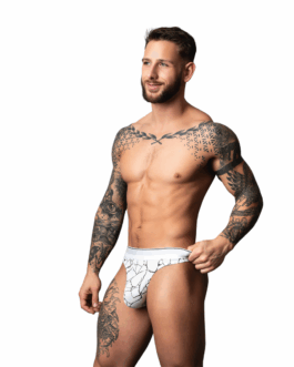 Tanga – L/XL – Witte Marmer