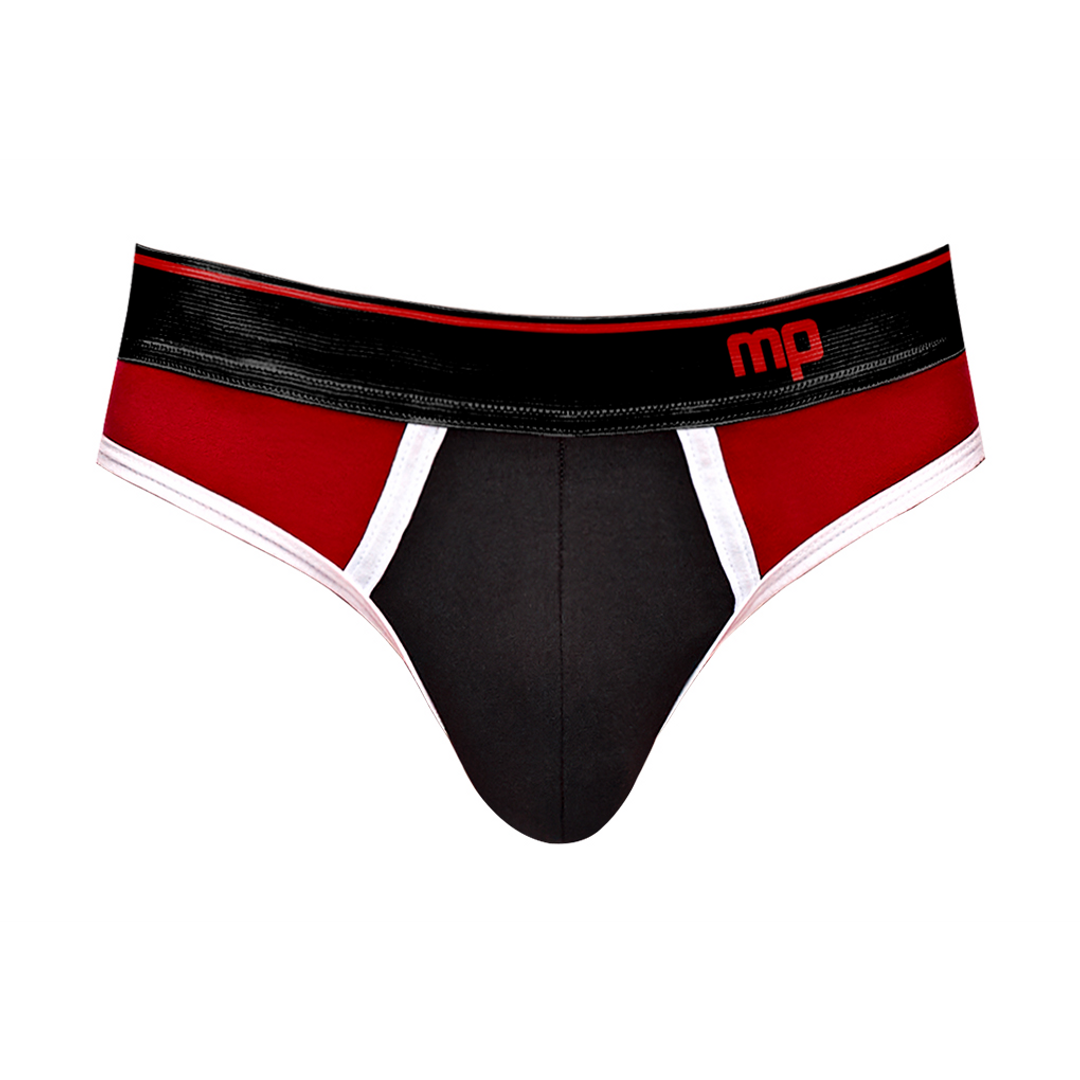 Panel Thong - L/XL - Zwart/Rood - Afbeelding 5