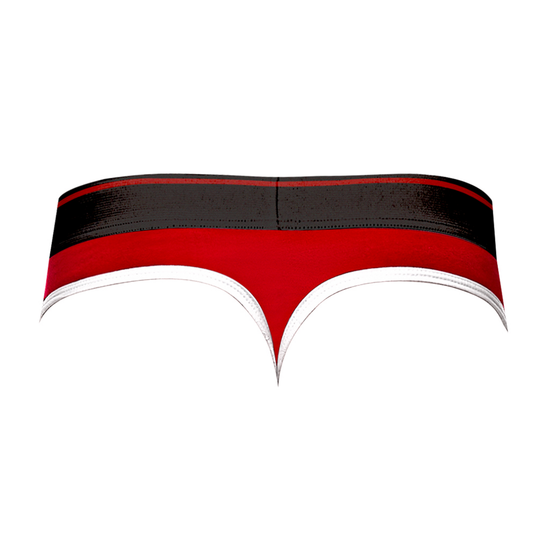 Panel Thong - L/XL - Zwart/Rood - Afbeelding 6