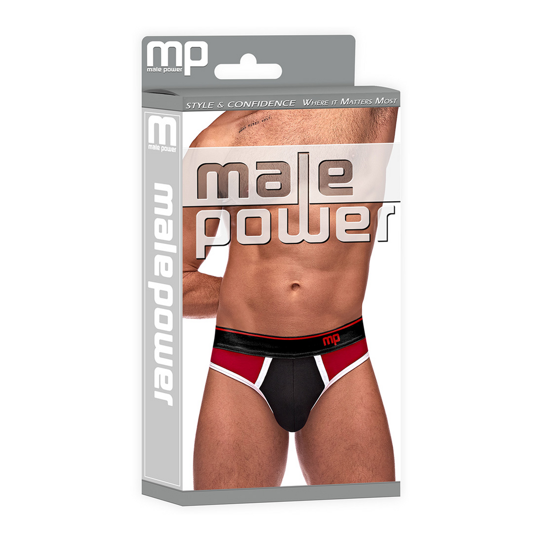 Panel Thong - L/XL - Zwart/Rood - Afbeelding 2