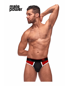 Panel Thong – L/XL – Zwart/Rood