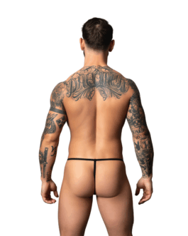Wetlook G-String – One Size – Zwart
