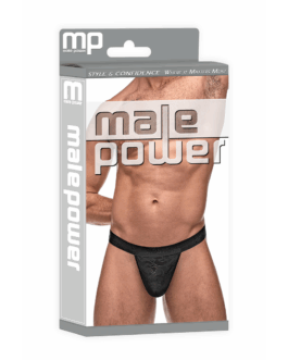 Micro G-String V – L/XL – Zwart