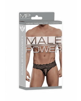 Micro Thong Pinch Back – L/XL – Zwart