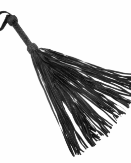 Lederen Suede Flogger – Zwart