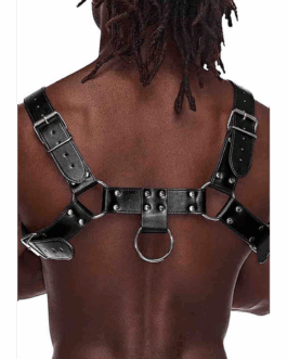 Ram – Imitatie Leer Harnas – One Size – Zwart