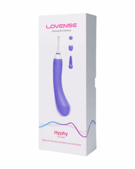 Hyphy – Afstandsbediening Dubbelzijdige Vibrator met Accessoires – Paars