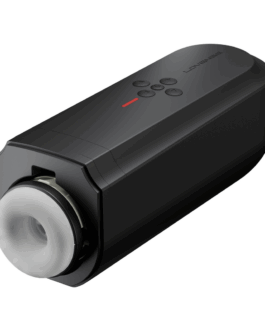 Solace – App-gestuurde Automatische Duwende Mannenmasturbator – Zwart