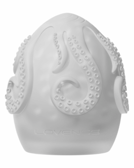 Kraken – Single – Zachte Rekbare Ei Masturbator – Wit