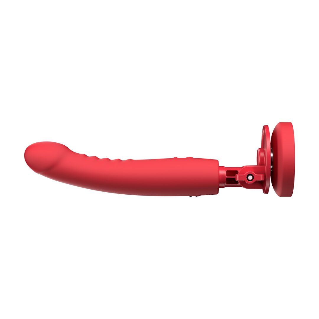 Mission 2 - Vibrerende Zuigcup Dildo met Touch-Sense - Rood - Afbeelding 5