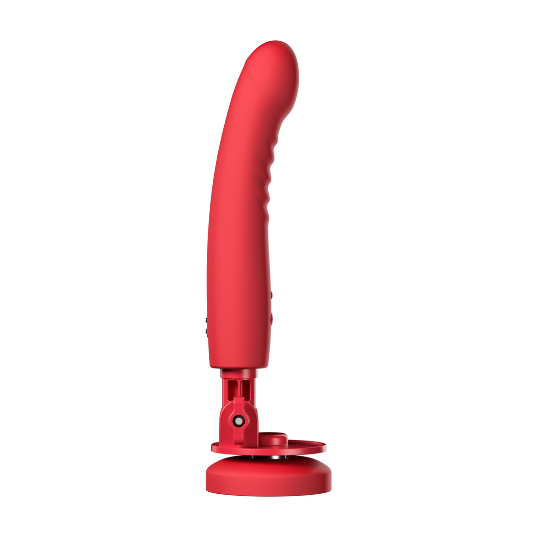 Mission 2 - Vibrerende Zuigcup Dildo met Touch-Sense - Rood - Afbeelding 7