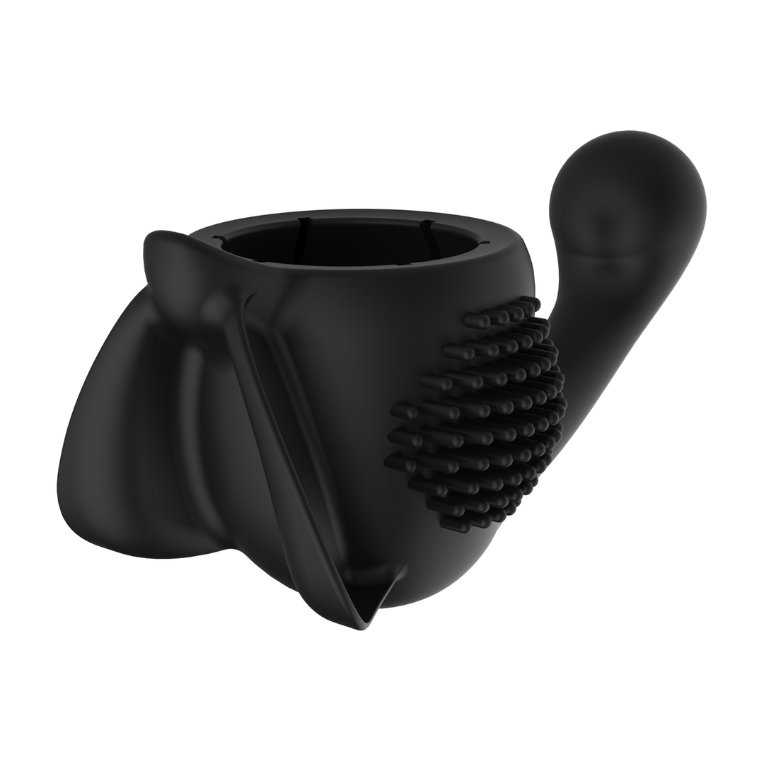 Vrouwelijke Opzetstuk voor Domi Wand Massager - Zwart - Afbeelding 3