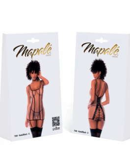 Babydoll – L – Nude/Zwart