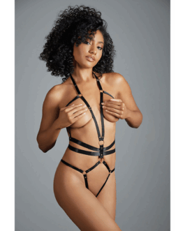 Izabel – Open Teddy met Bandjes – One Size