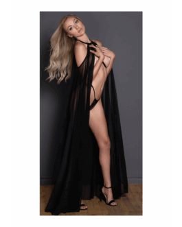 Drama Queen – Cape en String – OS – Zwart
