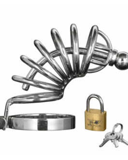 Asylum – Chastity Cage met 6 Ringen – M/L