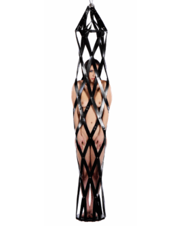 Hangende Leren Strap Kooi